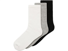 Name It tennis socks white, black and light gray melange (3-pack)  